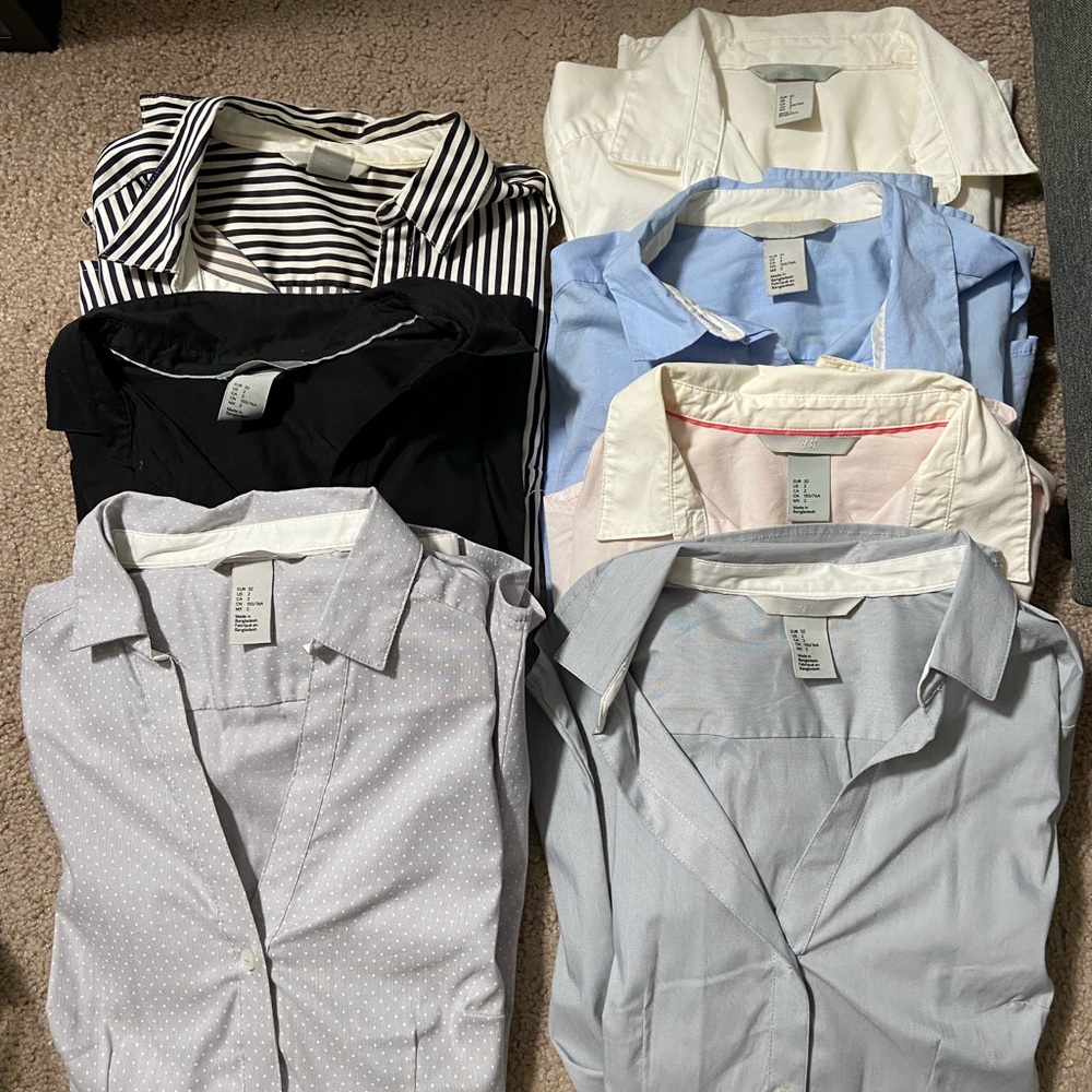 7 H&M Dress Shirts/Blouses